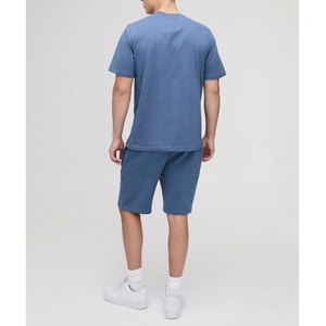 New Arrival Shorts and Shirt <b>Sets</b> New Summer Crew Neck T-shirt Shorts <b>Sets</b> 100% Cotton Men's <b>Sets</b> cheap price breathable - Product Image 2