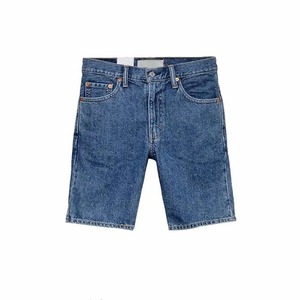 Blue Men's Denim <b>Work</b> <b>Jean</b> Shorts 100% Cotton Simple Style Knitted Waterproof Windproof Breathable Distressed Wash for Summer - Product Image 5
