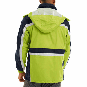 Veste coupe-vent B2B en gros, protection double couche avec poches intérieures pour téléphone portable, couleur personnalisée, prix usine - Product Image 4