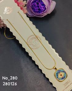 Collar con Colgante Simbólico de Aleación Chapada en Oro Étnico para Uso Diario, Regalos para Bodas y Aniversarios - Product Image 3