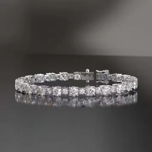 NEW Moissanite Diamond Bracelet <b>for</b> Women and <b>Men</b>, Mix Cut Diamond Bracelet <b>For</b> Wedding, White Gold moissanite Bracele - Product Image 1