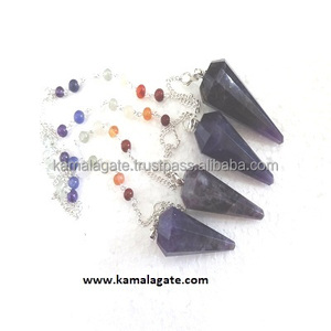Wholesale Natural Opal Gemstone <b>Chakra</b> Healing Handmade Divination Pendulum 30-40mm Reiki Healing Semi-Precious Stone Crafts - Product Image 4