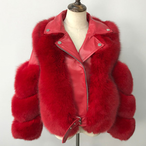 Nouvelle veste matelassée courte pour femme avec col en fourrure de raton laveur, fermeture éclair, imperméable, élégante et unie - Product Image 3