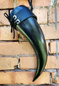 Luxury Leather <b>Wrapped</b> Horn Set - Product Image 6