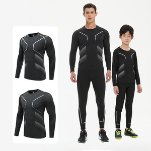 Conjunto Térmico Personalizado para Hombre, Camiseta de Compresión de Manga Larga y Leggings, Secado Rápido, Absorbe la Humedad, Ropa Interior Térmica para Deportes de Invierno - Product Image 5