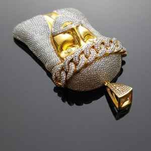 Colgante de Jesús con Corona de Espinas Chapado en Oro, Colgante Religioso de Plata de Ley 925, Joyería Fina, Colgantes y Dijes - Product Image 2