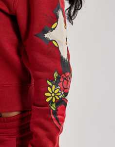 Sudadera con capucha informal para mujer, con cremallera, forro polar cálido, bolsillo canguro, ropa de invierno a la moda - Product Image 3