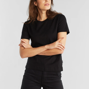 Camiseta Casual de Cuello Redondo para Mujer, 100% Algodón, Manga Corta, Transpirable, de Secado Rápido, Diseño Personalizado, Alta Calidad, Nueva Llegada - Product Image 4