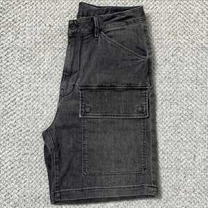 Shorts en jean décontractés coupe droite personnalisés pour hommes, coupe-vent, écologiques, style urbain, 100 % coton, couleur unie, en promotion - Product Image 3