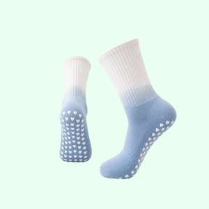 Anti Skid Women's Pilates <b>Socks</b> Studios Quick Dry Non Slip <b>Grip</b> Eco-Friendly Yoga Sports Fitness Barre Cotton Knitted Gradient - Product Image 1