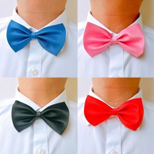 Corbata de mariposa y conjunto de pajarita de 6 colores para actuaciones y eventos Accesorio de corbatas - Product Image 1