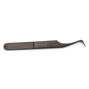 Pince à épiler pour extensions de cils de qualité supérieure, pointe courbée, outil d'application de cils pour les salons de beauté - Product Image 1