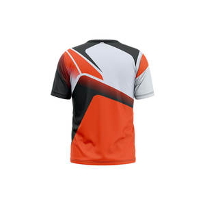 เสื้อยืดระบายอากาศได้ดีแห้งเร็วสำหรับผู้ชายเสื้อยืดแบบถักความยาวสั้นแบบลำลองออกแบบและพิมพ์ลายได้ตามต้องการ - Product Image 3