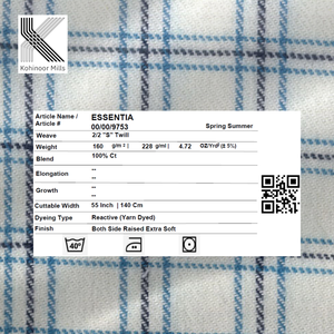 Tissu à carreaux 100% coton pour chemises et surchemises pour filles/garçons, textiles de maison, utilisation pour la confection de chemises - Product Image 4