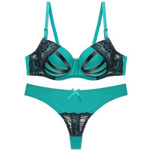 Conjunto de Ropa Interior Deportiva de Dos Piezas con Estampado de Piel de Leopardo para Mujer, Sujetador Deportivo y Braguitas de Algodón 100% - Product Image 5