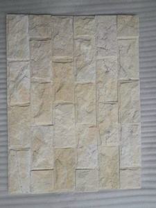 Gran oferta de azulejos de pared de mármol amarillo cremoso decoración Exterior moderna con revestimiento de pared de piedra dividida en bruto para uso en exteriores - Product Image 2