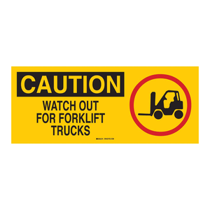 Señal de Advertencia de Montacargas, 7x17 Pulgadas, Tablero de Seguridad para Áreas de Trabajo Interiores y Exteriores - Product Image 3