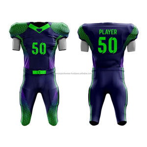 Nuevos Uniformes de Fútbol Americano Personalizados Sublimados Transpirables con Acolchado 100% Poliéster Trajes con Logotipo y Color Personalizados - Product Image 6