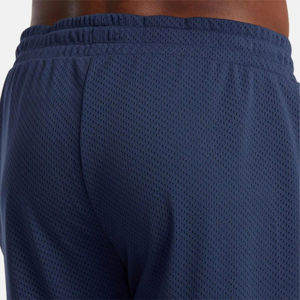 Shorts Bermuda en toile bleu marine pour homme, taille mi-haute, fermeture à cordon, séchage rapide, respirant, style décontracté, 100% polyester - Product Image 5