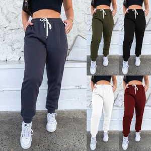 Custom logo cotton plus size <b>women's</b> pants trousers outdoor <b>jogger</b> drawstring trousers track pants streetwear pants for ladies - Product Image 6