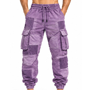 <b>Mens</b> 100 Percent Cotton <b>Cargo</b> <b>Jogger</b> Pants Wholesale Custom Panel Trousers Utility Pocket Streetwear Pro Supplier Factory Direct - Product Image 3