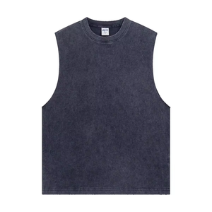 Camiseta sin Mangas para Hombre, Tejida, 100% Algodón, Deportiva, para Gimnasio, Entrenamiento, Fisicoculturismo, con Logotipo Frontal Personalizado, OEM, ODM, Venta al Por Mayor - Product Image 5