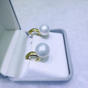 Pendientes de Perlas de Agua Dulce con Hebilla de Plata Pura de 12-13 mm, Color Doble, Casi Perfectos, Redondos, de Zhuji Mountain Lake - Product Image 4