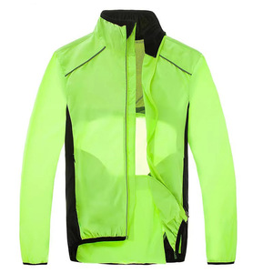 Chaqueta Impermeable <span class=keywords><strong>para</strong></span> Ciclismo, Reflectante, Transpirable, Cortavientos, Ligera, <span class=keywords><strong>para</strong></span> Bicicleta de Montaña y Carretera, en Naranja, Negro, Amarillo y Verde - Product Image 6