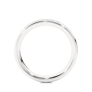 Bague en or 18 carats avec diamants, diamant de laboratoire taille ronde 0,35 carat, sertie de 16 pierres de diamant taille ronde pour femme - Product Image 4