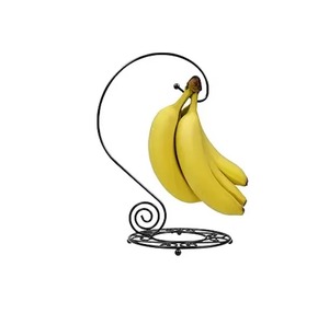 Modern Metal Wire Banana Holder Hanging Fruit Stand Circle Shape <b>Storage</b> Basket for Kitchen Use - Product Image 1