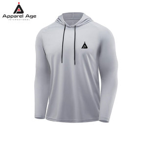 บริการ OEM ขายส่ง เสื้อฮู้ดออกกำลังกายผู้ชาย ดีไซน์สวย น้ำหนักเบา ระบายอากาศได้ดี ผลิตโดย APPAREL AGE INTERNATIONAL - Product Image 1