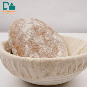 Cesta para hornear pan redonda de ratán Natural ecológica, herramienta de panadería casera de Vietnam - Product Image 2