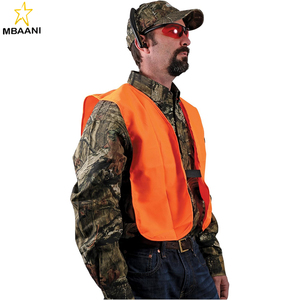 Chaleco de Caza Naranja Fluorescente para Adultos con Cierre de Velcro - Equipo de Seguridad de Alta Visibilidad para Hombres y Mujeres - Product Image 4
