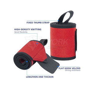 Professional Support Wrist <b>Wraps</b> Strong Build Adjustable Strap Perfect For Fitness Training And Exercise Use - Product Image 4