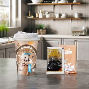 Té de burbujas cremoso con azúcar moreno orgánico ALODY 5% Brix, juego de 3 tazas - Product Image 2