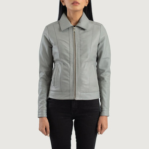 Vêtements d'extérieur en cuir véritable pour femmes, nouvelle mode, sur mesure, de haute qualité, veste élégante pour femmes modernes - Product Image 3