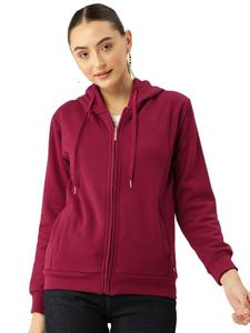 เสื้อฮู้ดผู้หญิงแบบสวมใส่สบาย ทรงเข้ารูป ซิปหน้า สีฟ้าอ่อน ระบายอากาศได้ดี มีเชือกผูก ผลิตจากผ้าฝ้าย 100% เป็นมิตรต่อสิ่งแวดล้อม - Product Image 2