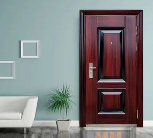 Sécurité extérieure Portes en fer Portes <span class=keywords><strong>d</strong></span>'<span class=keywords><strong>entrée</strong></span> Conception en acier Portes résidentielles pour la sécurité des maisons - Product Image 2