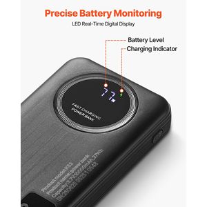 Batteria portatile 10000mAh Travel Pack 6 3 ricarica rapida USB tipo-C Micro-B ingresso Smart Display a LED caricabatterie Power Bank per iPhone - Product Image 5