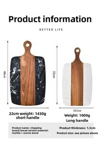 Tabla de Cortar Redonda de Madera de Mango Ecológica, Tabla de Cortar de Alta Calidad, Bandeja para Servir Queso, Hecha a Mano, Duradera, Precio al por Mayor - Product Image 3
