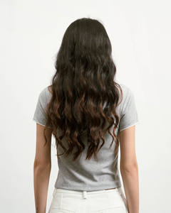 Camiseta Corta Casual de Alta Calidad para Mujer, con Ribete de Encaje, Color Sólido, Algodón, Corte Ajustado, Transpirable, de Secado Rápido, Bordada, para Verano - Product Image 2