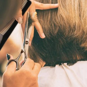 MAHFOOZ INSTRUMENTS Kit de Tijeras Profesionales para Cortar Cabello de Barbero, Tijeras de Peluquería de Acero Inoxidable Afiladas para Uso en Salón - Product Image 6