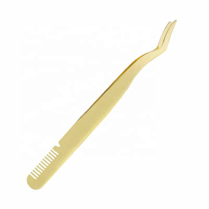 Pince à épiler en acier inoxydable pour cils, outil d'application de haute qualité à pointe fine pour cils et sourcils, style streetwear - Product Image 2