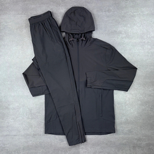 Conjunto Deportivo para Hombre, Chaqueta y Pantalones Ligeros, Cortavientos, para Entrenamiento al Aire Libre, Personalizable - Product Image 3