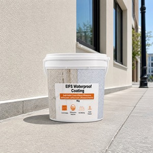 Revêtement imperméable 1K anti-taches et conservant la couleur, à faible teneur en COV, pour EIFS Dryvit, isolation extérieure écologique, protection contre la pollution des murs - Product Image 1