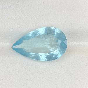 Colliers de qualité supérieure en aquamarine naturelle de 4,13 carats, taille poire, avec opale et perles blanches, pour la fabrication de bijoux - Product Image 1