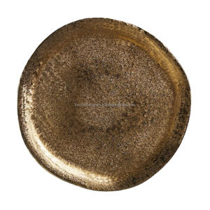 Country Style 13" Inch Round Charger <b>Plate</b> Event Supplies Dinnerware Serving Dish <b>Display</b> Tray Metal <b>Plates</b> Customize Logo - Product Image 4