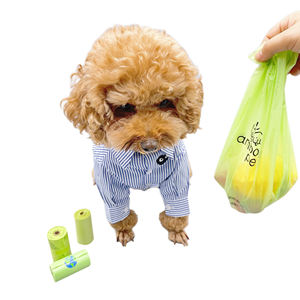 Özel renk biyobozunur köpek kaka poşetleri bahçe kamp yürüyüş için Compostable köpek atık Poo Poo çanta ev kullanımı için - Product Image 2