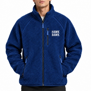 <b>Men</b> <b>Fleece</b> <b>Sherpa</b> <b>Jacket</b> Soft Full Zip Casual Outdoor <b>Jacket</b> Side Pocket Detail Comfortable Fit Warm <b>Fleece</b> Layer Outdoor Ready - Product Image 1