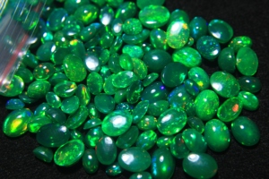 Opal Cabochon Natural Ethiopian Oval Cut Green Multi Color Rainbow <b>Fire</b> Smoky Treated Opal Jewelry Making - Product Image 6